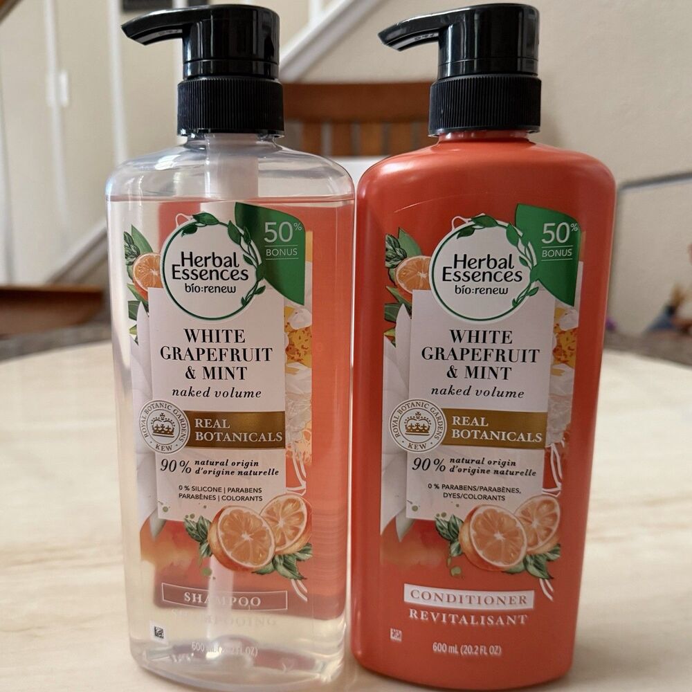Herbal Essences Bio Renew White Grapefruit & Mint Shampoo Conditioner 20.2oz Set